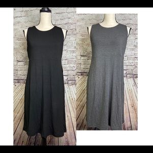 32 Degrees Reversible Dress Black Charcoal M